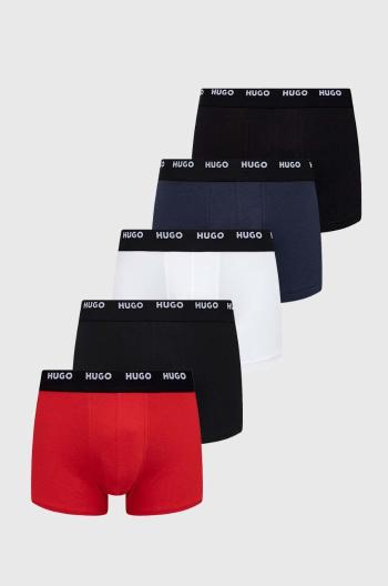 Boxerky HUGO 5-pack pánské, černá barva, 50479944