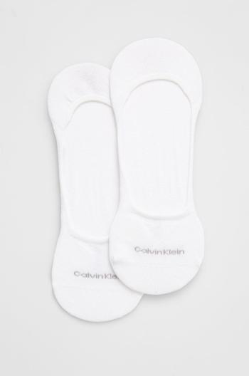 Ponožky Calvin Klein (2-pack) pánské, bílá barva, 701218708