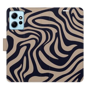 Flipové pouzdro iSaprio - Zebra Black 02 - Xiaomi Redmi Note 12 5G