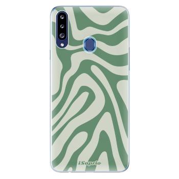 Odolné silikonové pouzdro iSaprio - Zebra Green - Samsung Galaxy A20s