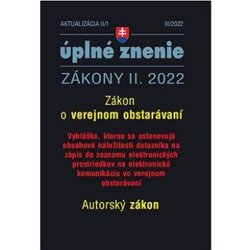 Aktualizácia II/1 2022 - Verejné obstarávanie (9771335612800)