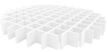 Mega Acoustic AcouCloud PET 9 cm White Absorpční penový panel