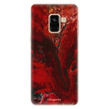 Odolné silikonové pouzdro iSaprio - RedMarble 17 - Samsung Galaxy A8 2018