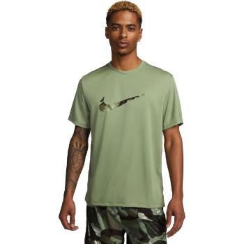 Nike DRI-FIT MILER Pánské běžecké tričko, khaki, velikost