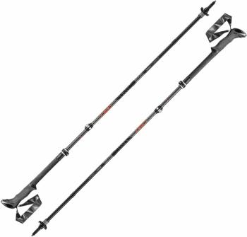 Leki Makalu FX Carbon AS Light Anthracite/Bright Red/Black 110 - 130 cm Turistické hole