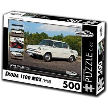 Retro-auta Puzzle č. 68 Škoda 1100 MBX (1968) 500 dílků (8594047726686)