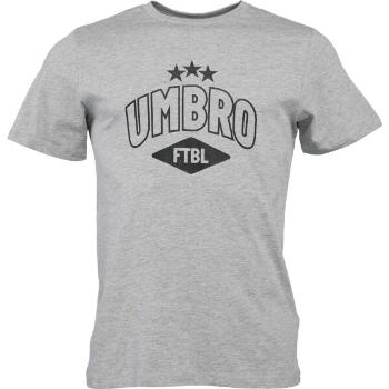 Umbro FW COLLEGIATE GRAPHIC TEE Pánské triko, šedá, velikost