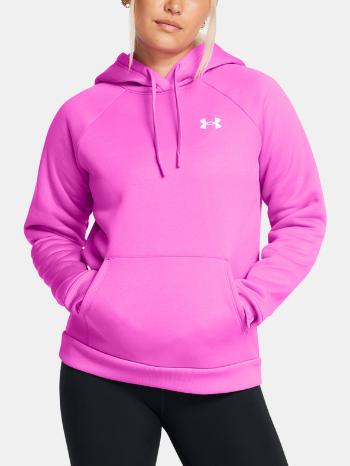 Under Armour UA Armour Fleece Hoodie Mikina Fialová