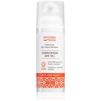 WoodenSpoon Skin Nourishment opalovací mléko na obličej a tělo SPF 35 50 ml