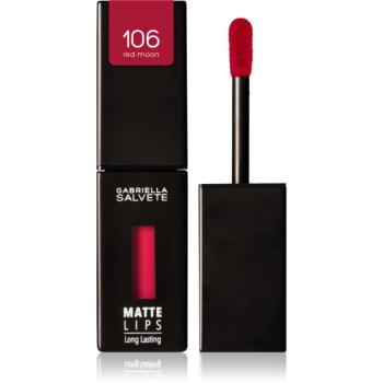 Gabriella Salvete Matte Lips dlouhotrvající tekutá rtěnka s matným efektem odstín 106 Red Moon 4,5 ml