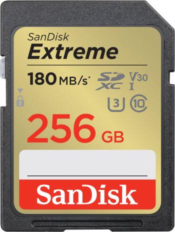 Memóriakártya SanDisk SDXC 256 GB Extreme + Rescue PRO Deluxe