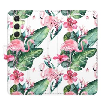 Flipové pouzdro iSaprio - Flamingos Pattern - Samsung Galaxy A54 5G