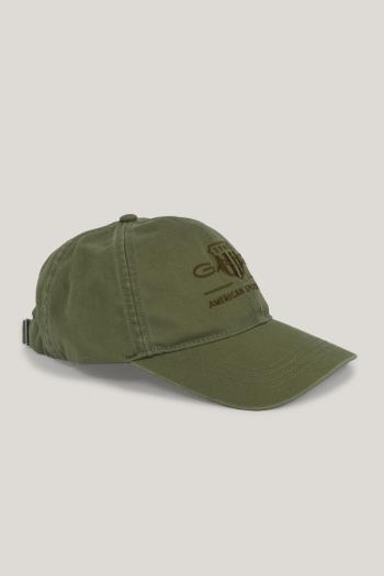 KŠILTOVKA GANT TONAL SHIELD CAP WASHED OLIVE