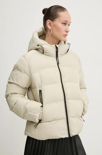 Bunda Superdry dámská, béžová barva, zimní, W5011721A-8PV