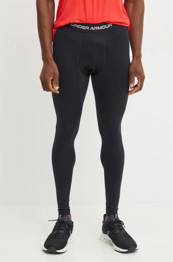 Tréninkové legíny Under Armour ColdGear Elite černá barva, s potiskem, 1386946