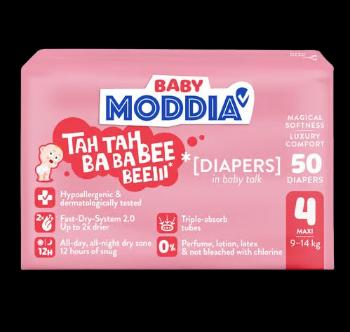 MODDIA BABY Jednorazové plienky 4 Maxi (9–14 kg) 50 ks
