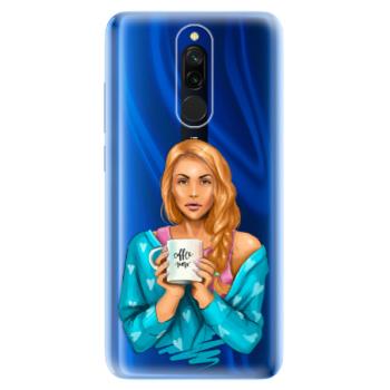 Odolné silikonové pouzdro iSaprio - Coffe Now - Redhead - Xiaomi Redmi 8