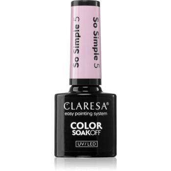 Claresa SoakOff UV/LED Color So Simple gelový lak na nehty odstín 5 g