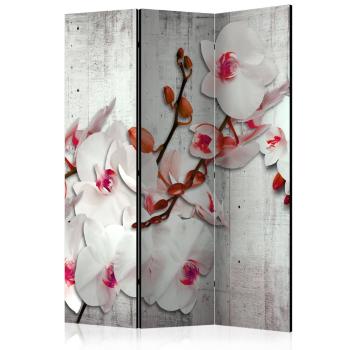 Paraván Concrete Orchid Dekorhome 135x172 cm (3-dílný)