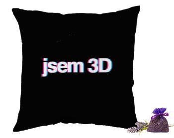 Levandulový polštář JSEM 3D