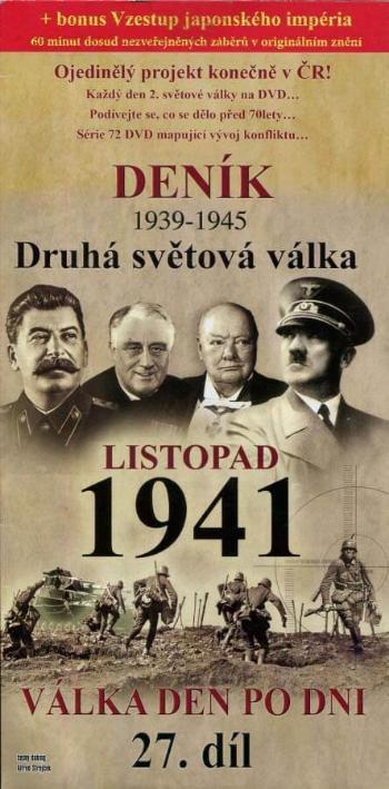 Deník 2. světové války (27. díl) - listopad 1941 (DVD) (papírový obal)