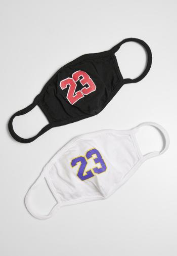 Mr. Tee 23 Face Mask 2-Pack black/white - UNI