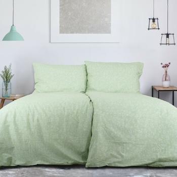 B.E.S. Petrovice Bavlnené obliečky Exkluziv Green flowers, 140 x 200 cm, 70 x 90 cm