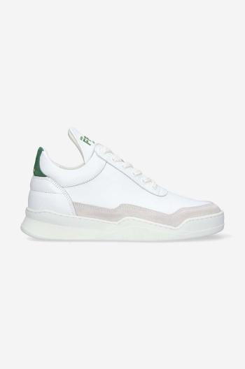 Kožené sneakers boty Filling Pieces Low Top Ghost bílá barva, 10120631926