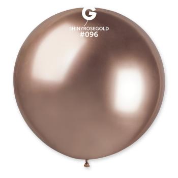 Svet balonku Kulatý chromový balónek SHINY růžovo-zlatý 80 cm