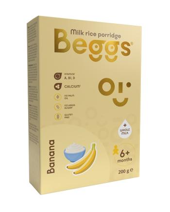 Beggs Mléčná rýžová kaše banánová 200 g