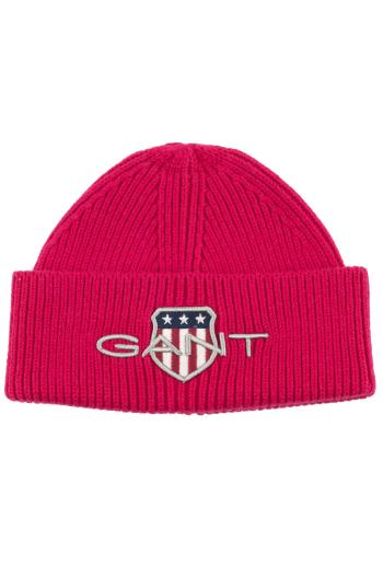 ČEPICE GANT ARCHIVE SHIELD BEANIE DEEP FUCHSIA