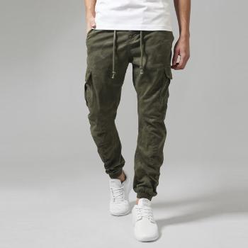 Urban Classics Camo Cargo Jogging Pants olive camo - 30