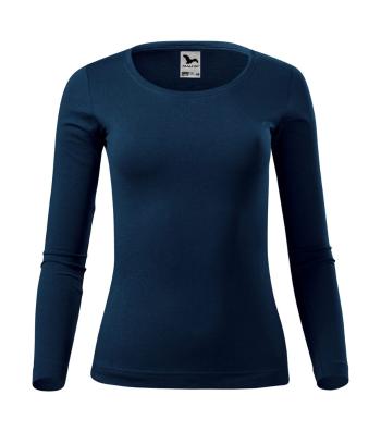 MALFINI Dámské tričko s dlouhým rukávem Fit-T Long Sleeve - Námořní modrá | L