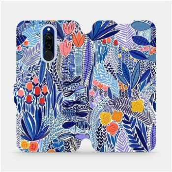 Flip pouzdro na mobil Xiaomi Redmi 8 - MP03P Modrá květena (5903516765157)