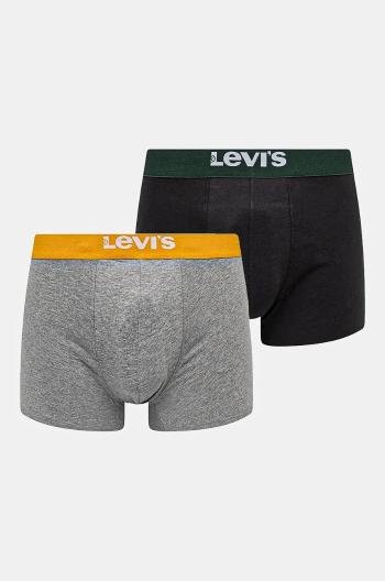 Boxerky Levi's 2-pack pánské, šedá barva, 37149-1003