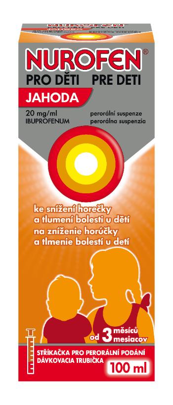 Nurofen pro děti jahoda suspenze 100 ml