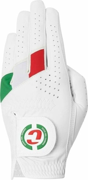 Duca Del Cosma Hybrid Pro Golf White/Green/Red Levá ruka L Pánské rukavice