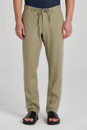 KALHOTY GANT RELAXED LINEN DS PANTS DRIED CLAY