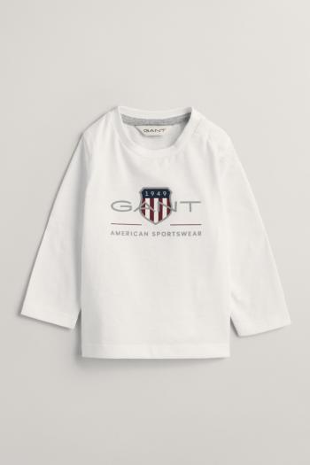 TRIČKO GANT ARCHIVE SHEILD LS T-SHIRT WHITE