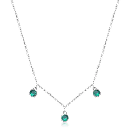 S'Agapõ Něžný náhrdelník se zirkony Dazzly SDZ144