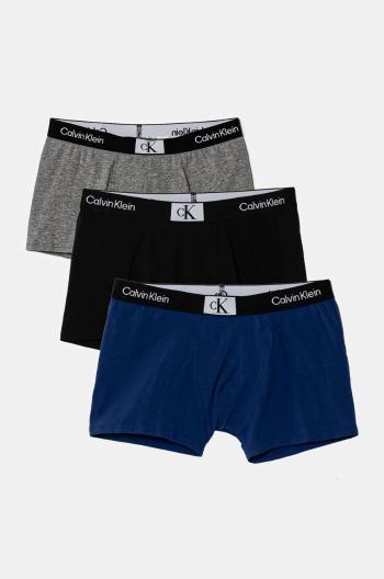 Dětské boxerky Calvin Klein Underwear 3-pack tmavomodrá barva, B70B700486