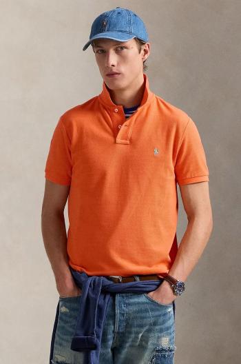 Bavlněné polo tričko Polo Ralph Lauren modrá barva, 710680784