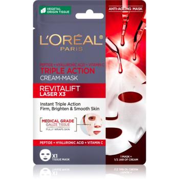 L’Oréal Paris Revitalift Laser X3 plátýnková maska proti stárnutí pleti 28 g