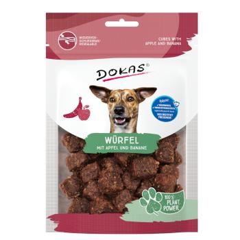 105g x105g Dokas kockák almával & banánnal kutyasnack