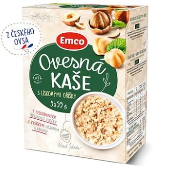 Emco Ovesná kaše s lískovými oříšky 5x55g (8595229916178)