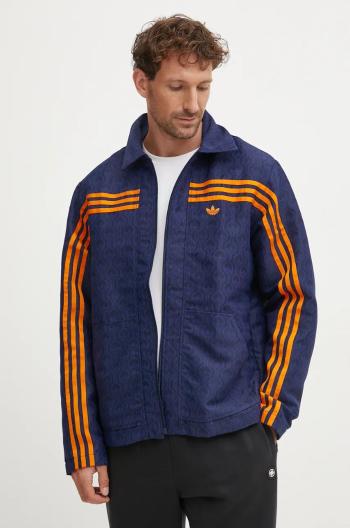 Bunda adidas Originals Club Jacket pánská, tmavomodrá barva, přechodná, JN5959