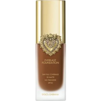 Dolce&Gabbana Flawless Everlast Foundation intenzivně krycí make-up s dlouhotrvajícím efektem SPF 20 odstín 35W DEEP 27 ml