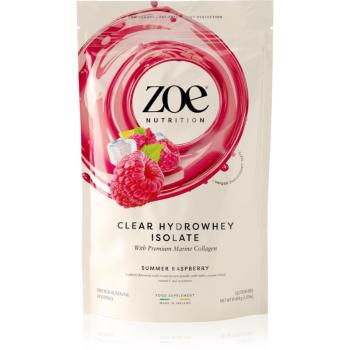 ZOE Clear Hydrowhey Isolate syrovátkový izolát s kolagenem příchuť Summer Raspberry 454 g