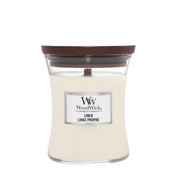 Wood Wick Vinná svíčka Linen 275 g