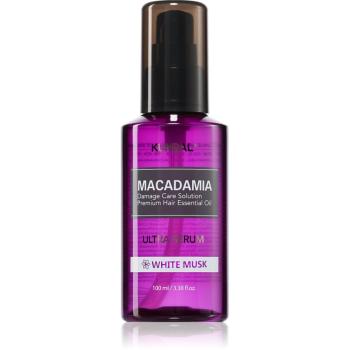 KUNDAL Macadamia Ultra Serum White Musk regenerační olejové sérum pro poškozené vlasy 100 ml